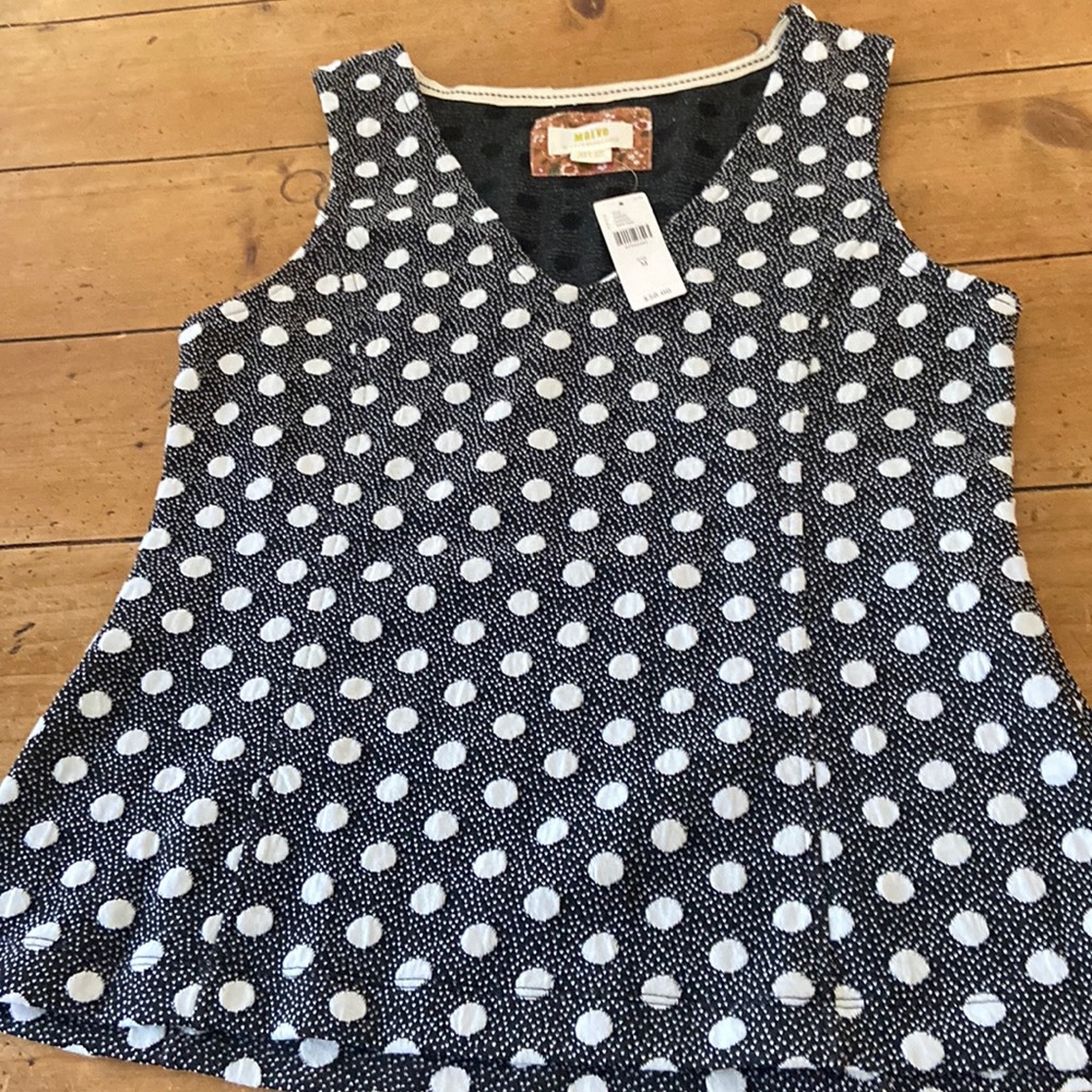 NWT black and white top from Anthropologie